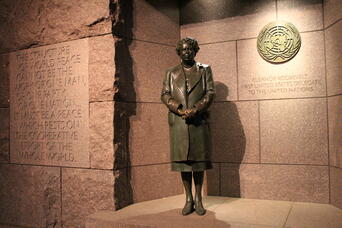 DC Eleanor Roosevelt Statue & Quote